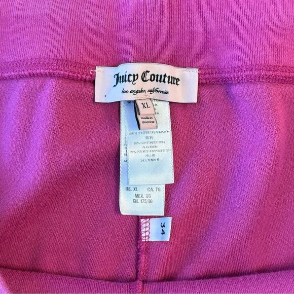 Juicy Couture Los Angeles Women’s 2012 Terry Drawstring Track Pant Pink Size XL - Picture 8 of 9